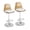 2pcs, variant on Acrylic Bar Stool Barstools Bar Chairs Counter Height Adjustable Swivel Kitchen Stools,Transparent Barstools Modern Island Stools with Metal Legs