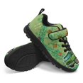 thumbnail image 3 of Uourmeti Green Trucks Shoes for Boys Size 11.5 Slip On Sneakers Big Little Kids Lace up Running Tennis Shoes with Hook & Loop Lightweight Cars Costume Sneaker, 3 of 7