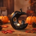 thumbnail image 3 of GOFLIC Halloween Flameless Candle Light, Spooky LED Wax Pillar Lamp for Tabletop Shelf Mantel Haunted Room Party Home Decor, 3 of 6