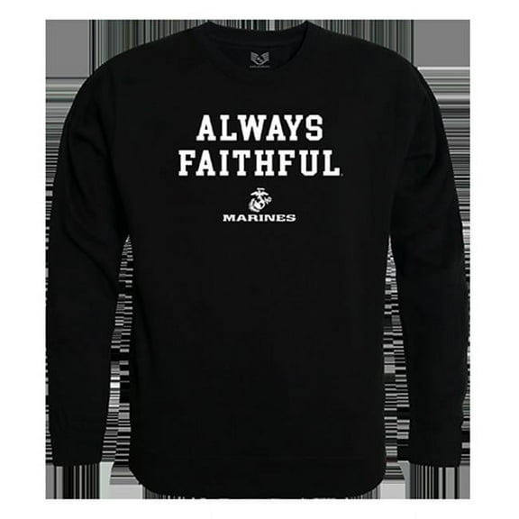 Faithful 1 Graphic Crewneck Sweatshirt, Black - Large