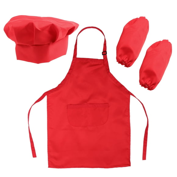 HINTRMENT Kids Chef Role Dacron Prevent Oil Painting for Kitchen Utensils 1 Set