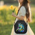 thumbnail image 3 of Jeiento Sea Turtle Insulated Lunch Box for Kids School Lunch Bag with Removable Shoulder Strap Black Meal Prep Tote Bag Leakproof Lunchbox for Boys Girls for Camping Hiking Picnic Beach, 3 of 6