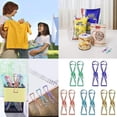thumbnail image 4 of Small Metal Colored Paper Binder Clips, 20 Pack Assorted Colours Metal Foldback Clips For Food Packages, Mini Picture Clips For Home And Office Supplies, 4 of 7