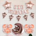 thumbnail image 3 of Globos de aluminio para Eid Mubarak, accesorios para fotos, artículos para fiestas islámicas musulmanas de Eid Oro rosa, 3 of 7