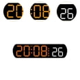 thumbnail image 3 of Reloj digital, despertador de escritorio, portátil, pantalla de 12/24 horas, reloj electrónico, despertador digital para niños, adultos y adolescentes Naranja, 3 of 8