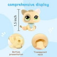 thumbnail image 3 of Mini Pet Toy Kitten #1074 with Collar Accessory Collectible Little Animal Figurine Toys, 3 of 7