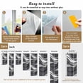 thumbnail image 6 of Sun Blocking Glass Window Film, Black Grey Ombre Window Privacy Film Frosted, Abstract Grey Wave Texture Gradient Reusable Windows Privacy Sticker for Home Decor, Nursery, 23.6 x 78.7 Inches, 6 of 9