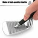 thumbnail image 4 of Herramienta de limpieza de palos de golf de acero inoxidable para planchas y cuñas - Limpiador portátil de ranuras con empuñadura ergonómica, 4 of 6