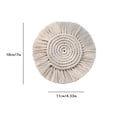 thumbnail image 3 of Dusknt Dog Fleece Rope Teaser Toy Clearance! Boho Style Handmade Macrame Made Of Cotton Creamy White, Free Shipping, 3 of 5