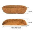 thumbnail image 1 of Trough Coco Liners For Hanging Basket Inserts Liner Wall Flower Basket, 1 of 8
