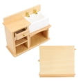 thumbnail image 3 of Miniature Sink, Mini Dollhouse Miniature Kitchen Cabinet, For Shooting Props Kids Pretend Toy Sink, 3 of 8
