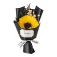 thumbnail image 1 of Mini ramo de rosas falsas de girasol, pétalos de flores de jabón hechos a mano, decoración floral artificial, regalo romántico de aniversario, cumpleaños para mujeres, esposas y madres., 1 of 8