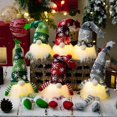 thumbnail image 4 of 1pcs Christmas Gnome Santa With Led Light Plush Doll Ornament Tree Xmas Decor, 4 of 5