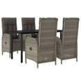 thumbnail image 6 of Bowery Hill Contemporary Garden Dining Set in Black and Gray, 6 of 15