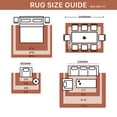 thumbnail image 5 of KUETH Area Rug - 6'x9' Machine Washable Runner Rugs, Non-Slip Vintage Mat for Living Room, Entryway Bedroom Kitchen and Corridor, Brick-red, 5 of 8