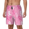 thumbnail image 2 of Gaeub Breast Cancer Awareness (3) Mens Swim Trunks Stretch Beach Shorts Quick Dry for Men Swim Shorts Swimwear with Pockets- Medium, 2 of 9