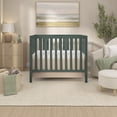 thumbnail image 6 of Dream On Me Edgewood 4-in-1 Convertible Mini Crib, Olive, 6 of 9