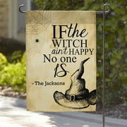 Personalized Witches Hat Garden Flag, 18" x 12"