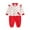 Red-23, variant on zyoiszvq Cute Long Sleeve Onesies for Baby - Spring Fall Contrast Color Rompers,3-12M, Pink
