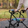 thumbnail image 4 of Jiueut Hippie Galaxy Rollator Seat Cushion Back Bar Cover Set for Women Set of 2 Universal Rollator Walker Seat and Backrest Covers Removable Walker Seat Covers for Seniors, 4 of 7