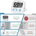 thumbnail image 1 of Digital Kitchen Countdown Timer Teachers Classroom Counter Large Lcd Loud Magnetic Clip Simple Clock, 1 of 4