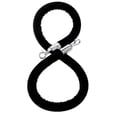 thumbnail image 3 of 1.5m Velvet Rope Crowd Control Stanchion Barrier Velvet Rope Post Queue Line Barrier Black, 3 of 9