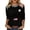 Black, variant on Hogleaql Usa Shirt for Women Usa Flag 1776 Patriotic T Shirts 3/4 Lenght Sleeve Summer Usa Graphic Shirts Blue 3XL