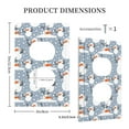 thumbnail image 3 of KLL Happy Snowmen Snowfall Pattern Electrical Outlet Covers, 3" x 5" 1 Pack Electric Receptacle Plug Covers for Decorator Receptacle Outlet & Switch-Style S, 3 of 6
