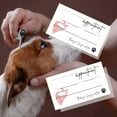 thumbnail image 6 of Boutique Marketing LLC Pet Grooming Appointment Reminder Cards  Physical Printed 2x3.5 inches Business Card Size Grooming Report Card & Grooming Loyalty  Red Bandana Design, 6 of 9