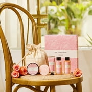 Spa Bath Gift Sets for Women - Rose Scent Gifts Box for Her, Relaxing Body Care Birthday Gifts for Mom