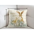 thumbnail image 3 of Happy Easter Throw Pillow Covers 18x18, Home Decor Outdoor Set of 4 Polyester Pillow Cases Decorative for Bed Sofa Cushion Couch Pillowcases, 3 of 6