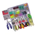 thumbnail image 4 of facefd Kit de Leurres de Pêche vers d'Eau Douce et Salée Crankbait 155 Pcs Set 1, 4 of 4