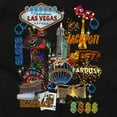 thumbnail image 2 of Las Vegas Casino Jackpot Blackjack Men's Graphic T Shirt Tees Brisco Brands S, 2 of 6