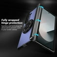 thumbnail image 3 of for Samsung Galaxy Z Fold 5 Case , Hinge Protection Case with Front Screen Protector 360°Ring Magnetic Kickstand Protective Shockproof Case for Samsung Galaxy Z Fold 5,Blue, 3 of 16