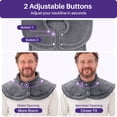thumbnail image 4 of KEKOY Ultra Soft Heating Pad for Back and Shoulder Relief, Extra Large Electric Heat Pad with 4 Heat Settings, 24"x37", 2-Hour Auto Shut-Off & Machine Washable, Gray, 4 of 12