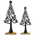 thumbnail image 2 of Northlight Starry Trees Metal Christmas Decorations - 18.5" - Black - Set of 2, 2 of 6