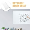 thumbnail image 4 of KAKOWELY 1 Set Removable Static Cling Whiteboards Wall Sticker For Kids Multi-Function Whiteboard Dry Erase Board Erasable White Board Sticker Static White Board Sheet,196.85"X17.72"X0.04", 4 of 4
