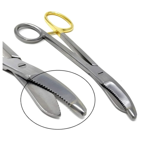 Heavy Duty German Grade Stainless Steel Plaster Cast Cutting Shears Scissors 9.5" with One Serrated Blade and Handle