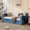 Blue, variant on The Sanctuary Full Size Daybed with Removable Desk, Extendable Design, Sofa Bed, For Home Office Guest Room Apartment, In Espresso