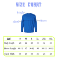 thumbnail image 5 of Gildan DryBlend Men’s Long Sleeve T-Shirt, Casual Everyday Crewneck Tee, Style 8400, Royal, 3XL, 5 of 5