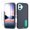 Blue+Mint, variant on Allytechgroup Case Compatible with iPhone 17 with Hidden Kickstand, [Military Grade Drop Protection] Soft TPU Hard PC Bumper Non-Slip Shockproof Full Protective Case, Gray+Green