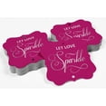 thumbnail image 4 of Inkdotpot Pack Of 100 Real Silver Foil Bracket Shape Paper Tags Let Love Sparkle Wedding Favor Hang Tags, 4 of 7
