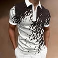 thumbnail image 2 of WEAIXIMIUNG T Shirts for Men Tall Mens Zipper Long Sleeve Solid T Shirt Outdoor Pattern Top, 2 of 5