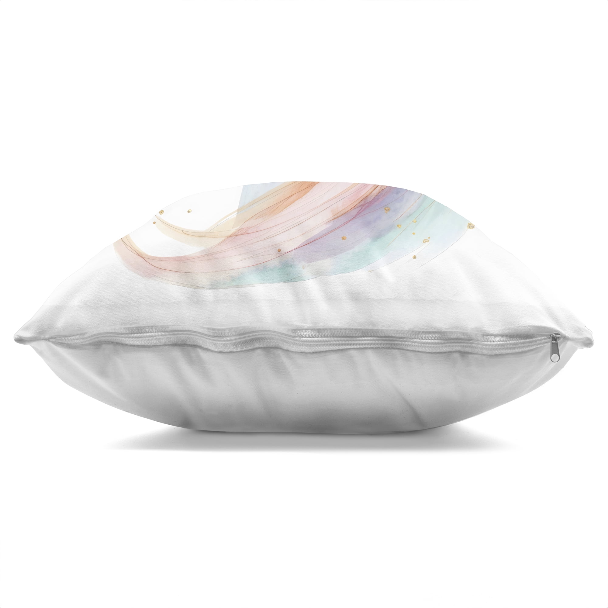 Stupell Industries Gold Speckled Pastel Unicorn Decorative Printed Throw Pillow, design by Creative Studio