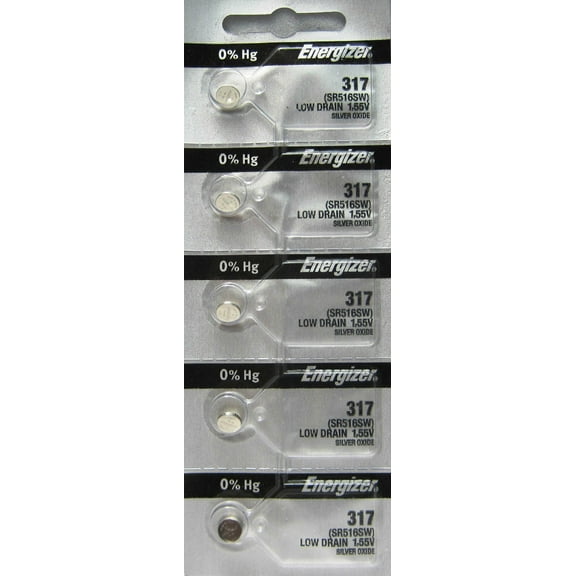5 ENERGIZER (1 Pack) 317 3V Lithium Coin Cell Batteries