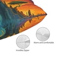 thumbnail image 5 of Salouo Abstract Tree Castle Pattern Pillow Cases,1PC Pillow Covers with Envelope Closure Decorative Pillow Case for Bed Couch,Pillows Not Included-14"x20", 5 of 6