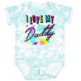thumbnail image 3 of Inktastic I Love My Daddy 80s Retro Style Boys or Girls Baby Bodysuit, 3 of 5