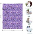 thumbnail image 4 of Purple Butterfly Pattern Blanket,Comfortable Soft Flannel Throw Blanket,All Season,Warm Lightweight Blankets for Sofa Bed Couch Living Room Chair,30"x40", 4 of 4