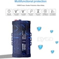 thumbnail image 4 of BYGD Car Power Inverter 1200W 12V DC to 110V AC Converter 2AC Outlets Dual USB Ports Car Charger Modified Sine Wave, 4 of 5