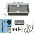 thumbnail image 4 of lemontalking 28" Undermount Kitchen Sink Single Bowl Basin Stainless Steel Kitchen Bar With Multiple Accessories, 4 of 8